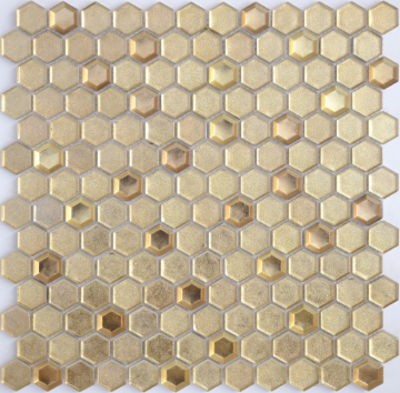 Caramelle Mosaic Мозаика Aureo grani hexagon 23x13x6 300x300х6 Caramelle Mosaic
