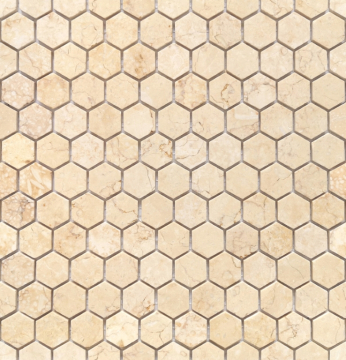 Caramelle Mosaic Мозаика Botticino MAT hex 18x30х6 295x305x6 Caramelle Mosaic