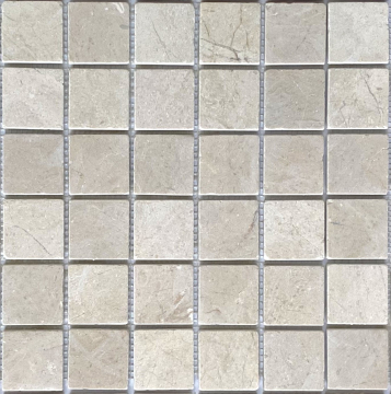 Caramelle Mosaic Мозаика Crema Marfil MAT 48x48x6 30.5x30.5 Caramelle Mosaic