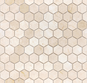 Caramelle Mosaic Мозаика Crema Marfil MAT hex 18x30x6 295x305x6 Caramelle Mosaic