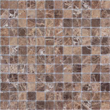 Caramelle Mosaic Мозаика Emperador Dark SAT 23x23х4 298х298 Caramelle Mosaic