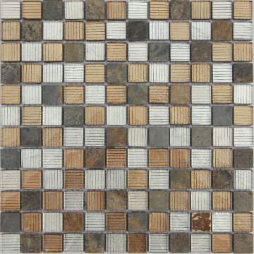 Caramelle Mosaic Мозаика Naturelle Alcantara Ruggine 23x23 30.5х30.5 Caramelle Mosaic