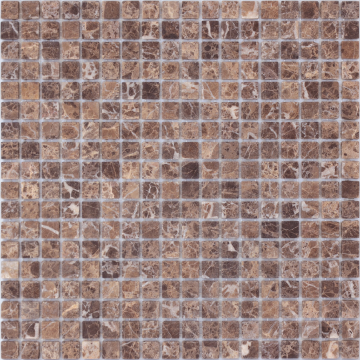 Caramelle Mosaic Мозаика Pietrine Emperador Dark MAT 15x15x4 305x305 Caramelle Mosaic