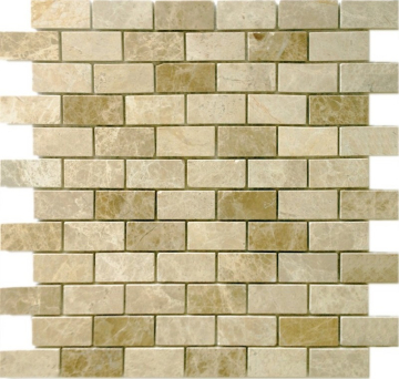 Caramelle Mosaic Мозаика Pietrine Emperador Light POL 23x48 - толщ. 4 мм 298X298 Caramelle Mosaic