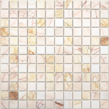 Caramelle Mosaic Мозаика Pietrine Ragno rosso POL 2.3x2.3 29.8x29.8 Caramelle Mosaic