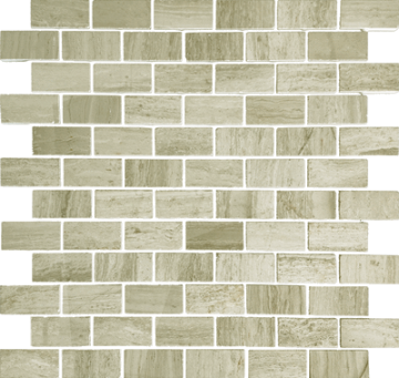Caramelle Mosaic Мозаика Pietrine Travertino Silver POL 2.3x4.8 29.8x29.8 Caramelle Mosaic