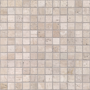 Caramelle Mosaic Мозаика Travertino Beige MAT 23x23x7 298x298 Caramelle Mosaic