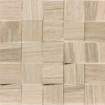 Casa Dolce Casa 742057 Мозаика Wooden Almond Mosaico 3D Inclinato Nat 6x6 30x30 Casa Dolce Casa
