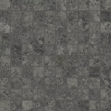 Cerim 760923 Мозаика Artifact Worked_Charcoal Mosaico 3x3 30x30 Cerim