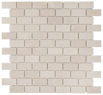 DAO Мозаика DAO-533-23-48-4 Cream Marfil мрамор 2.3*4.8 30*30 DAO