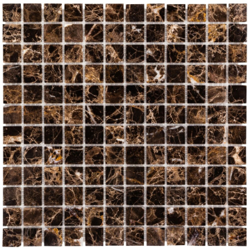 DAO Мозаика DAO-602-23-4 Dark Emperador 2.3х2.3 30х30 DAO