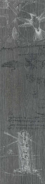 DD701000R/D Керамогранит Декор Абете серый тёмный обрезной 20*80 Kerama Marazzi