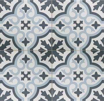 DY44VN0041 Керамогранит VENICE Sky Blue Black Pre-cut 45x45 Etili Seramik