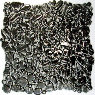 E-043 Мозаика Gravel черный гравий антислип 30.5x30.5 Keramissimo