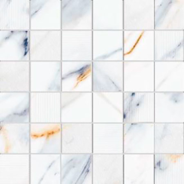 Eletto Ceramica 588143003 Мозаика CALACATTA FANTASY MOSAIC 30x30 Eletto Ceramica
