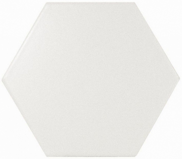 EQUIPE 21767 Плитка Scale Hexagon White Matt 10,7х12,4 EQUIPE