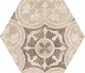 EQUIPE 22098 Керамогранит Hexatile Cement Garden Sand 17,5x20 (17 видов паттерна) EQUIPE