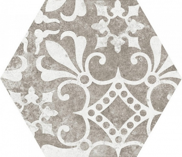 EQUIPE 22099 Керамогранит Hexatile Cement Garden Grey 17,5x20 (17 видов паттерна) EQUIPE