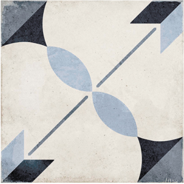 EQUIPE 24411 Керамогранит Art Nouveau Arkade Blue 20x20 EQUIPE