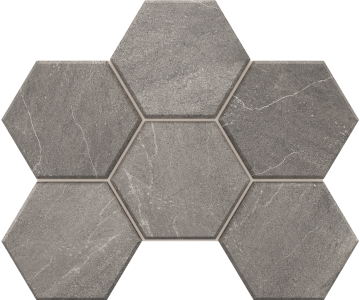 Estima Мозаика Мозаика GB02 Gabbro Hexagon неполированная 25x28.5 Estima