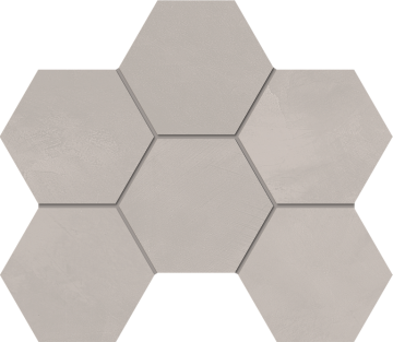 Estima Мозаика Мозаика GF01 Graffito Light Grey Hexagon неполированный 25x28,5 Estima