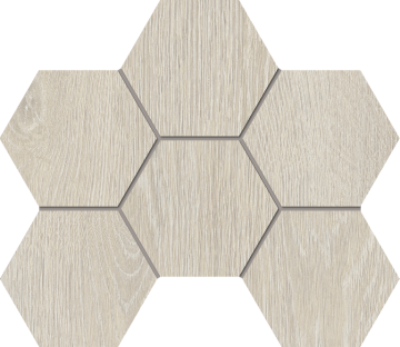 Estima Мозаика Мозаика KW00 Kraft Wood Nordic Hexagon структурированный 25x28,5 Estima