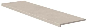 Exagres Клинкерная плитка Ступень фронтальная Essenza Creta Rect С-1 R9 33x120 Exagres