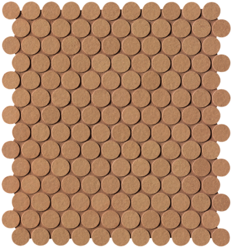 FAP Ceramiche fPLY Мозаика Summer Terracotta Gres Round Mosaico R10 29,5x32,5 FAP Ceramiche