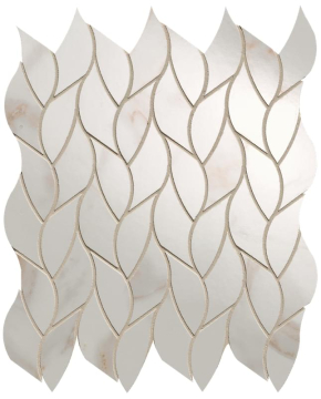 FAP Ceramiche fQMQ Мозаика Calacatta Oro Leaves Mosaico 25.9x30.9 FAP Ceramiche
