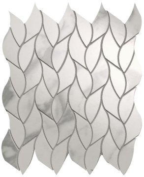 FAP Ceramiche fQMR Мозаика Carrara Superiore Leaves Mosaico 25.9x30.9 FAP Ceramiche