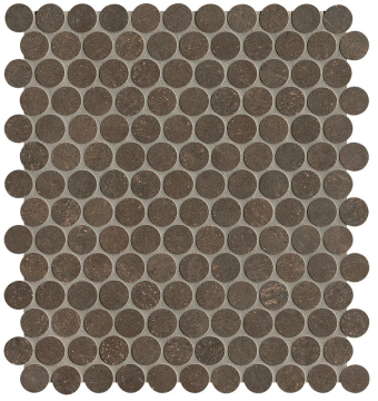 FAP Ceramiche fRNK Мозаика Nobu Cocoa Gres Round Mosaico Matt 29,5x32,5 FAP Ceramiche