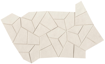 fPRQ Мозаика Sheer White Gres Fly Mosaico 25x41,5 FAP Ceramiche