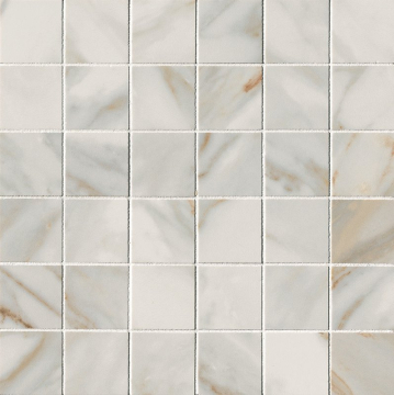 fQJ6 Мозаика Roma Gold Calacatta Oro Gres Macromosaico 30x30 FAP Ceramiche