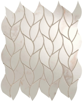 fQMP Мозаика Calacatta Delicato Leaves Mosaico 25.9x30.9 FAP Ceramiche