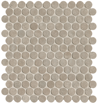 fRNL Мозаика Nobu Grey Gres Round Mosaico Matt 29,5x32,5 FAP Ceramiche