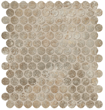 fRVN Мозаика Nobu Slate Gres Round Mosaico Matt 29,5x32,5 FAP Ceramiche