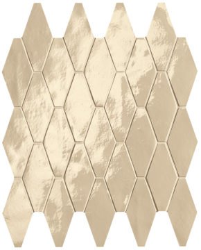 fRW7 Мозаика Glim Beige Rombi Mosaico Brillante 31x35,5 FAP Ceramiche