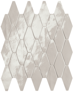 fRW9 Мозаика Glim Ghiaccio Rombi Mosaico Brillante 31x35,5 FAP Ceramiche