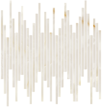 fRZ0 Мозаика Gemme Bianco Tratti Mosaico Brillante 30x30 FAP Ceramiche