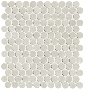 fTAU Мозаика Still Cemento Round Mosaico Matt 29,5x32,5 FAP Ceramiche