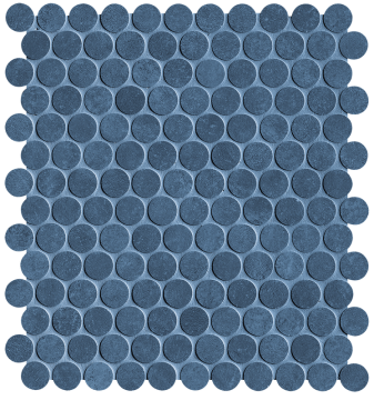 fTAW Мозаика Still Denim Round Mosaico Matt 29,5x32,5 FAP Ceramiche