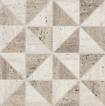 fTQT Мозаика Materia Classica Tortora Bianco Icon B Mosaico 30x30 FAP Ceramiche