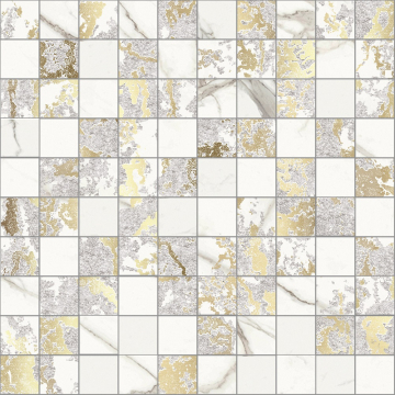G3BO20MOL Мозаика Mosaico Lux Calacatta HBO 20 30х30 Del Conca