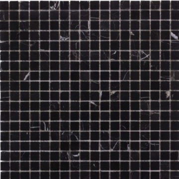 Геомозаика Мозаика МЧ-п6-15 Nero Marquina 1,5х1,5 30х30 Геомозаика