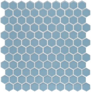 HG103 Мозаика Hexagon Mosaic Light Blue 2,65 30x30 Serapool