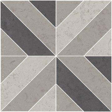 ID124T Керамогранит Декор Про Лаймстоун серый матовый 60х60 Kerama Marazzi