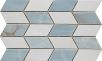 Imola Ceramica Мозаика MK.Chevron BLU ABS 2Mix LP The Room 6.5mm 15x24,9 Imola Ceramica