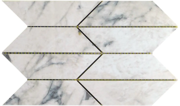 Imola Ceramica Мозаика MK.Trapeze PAT WH LP The Room 6.5mm 18,5x32,2 Imola Ceramica
