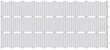 IP910 Керамогранит Фарфоровая решетка с сетчатой поверхностью Petit Carre Unglazed 24,5x49,5 Serapool
