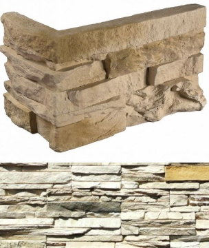 Искусственный камень 100-05 Кросс Фелл угловой 7х25,5x10 (6х15,5x10) White Hills